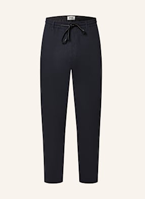 Drykorn Hose Deger Im Jogging-Stil Regular Fit Mit Leinen blau