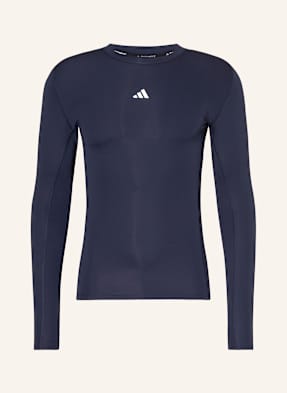 Adidas Tričko S Dlouhým Rukávem Techfit Compression Training tmavě modrá