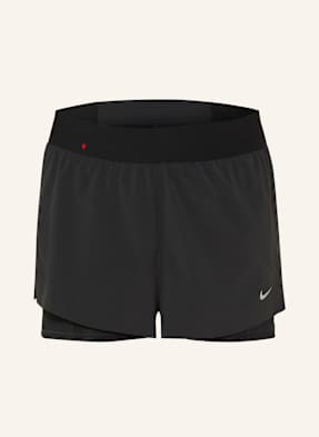 Nike 2-In-1-Laufshorts Dri-Fit Swift schwarz