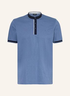 Olymp Piqué-Poloshirt blau