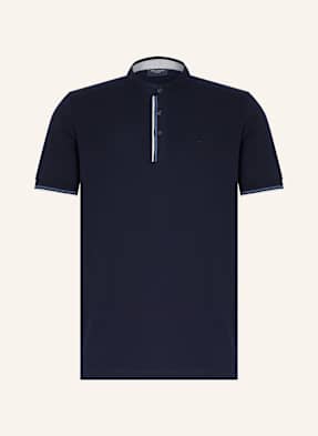 Olymp Piqué-Poloshirt blau