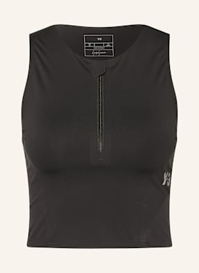 Y-3 Cropped Top Run černá