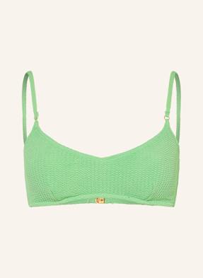 Seafolly Bralette Horní Díl Bikin Sea Dive světle zelená