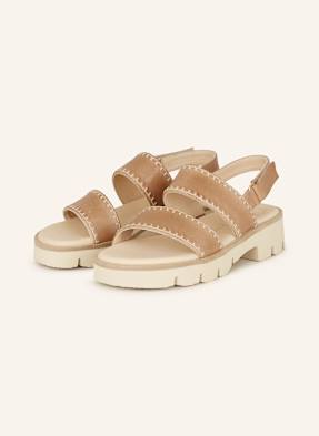 Paul Green Plateau-Sandalen Star beige