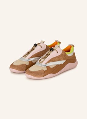 Vic Matié Sneakersy hnědá / světle zelená / růžová
