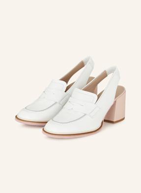 Pertini Slingpumps S Otevřenou Patou bílá