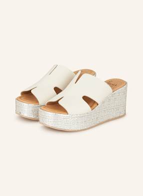 È Mia Wedges Na Klínku krémová