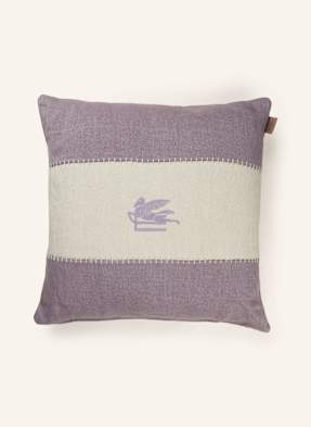 Etro Home Dekorační Polštář Ze Lnu světle fialová / krémová