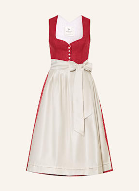 Heimatglück Tracht Dirndl Vivienne tmavě červená