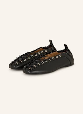 Ganni Ballerinas schwarz