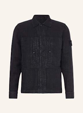 Stone Island Leinenjacke Gost blau