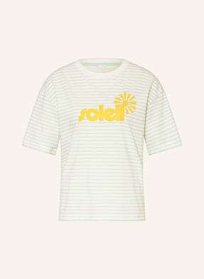 Mey Pyžamové Tričko Série Striped Holidays bílá / světle zelená