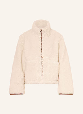 Neo Noir Teddyfell-Jacke Effa weiss