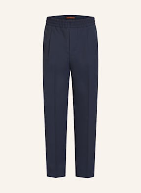Zegna Kalhoty Slim Fit tmavě modrá