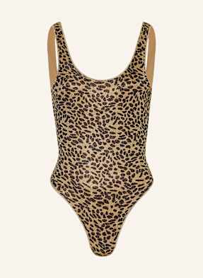 Oséree Plavky Animalier Sporty Maillot zlatá / černá