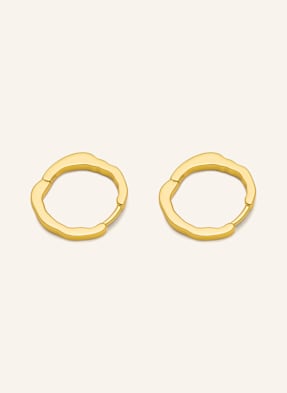 Lulu Copenhagen Kreoly Organic Hoops zlatá