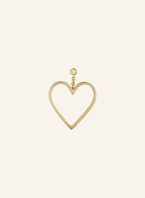 Lulu Copenhagen Visací Náušnice Love Free zlatá