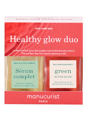 Manucurist Healthy Glow Duo Sada laků na nehty 30 ml