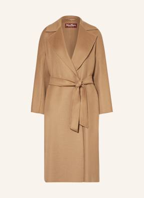 Max Mara Studio Vlněný Kabát Cles velbloudí