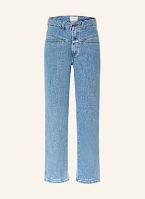 Closed Cropped Džíny Pedal Pusher mbl mid blue