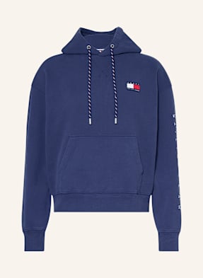 Tommy Hilfiger Mikina S Kapucí tmavě modrá / bílá / červená