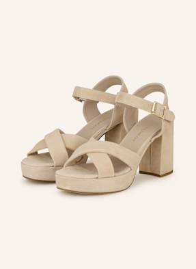 Darling Harbour Plateau-Sandaletten beige