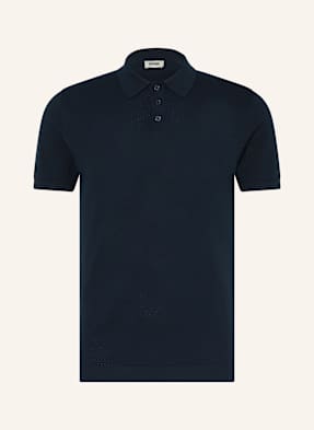 Drykorn Strick-Poloshirt Triton Regular Fit blau