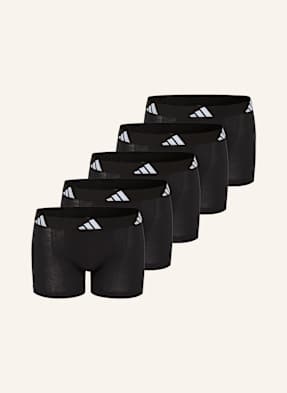Adidas Boxerky Active Flex Cotton, 5 Kusů V Balení černá