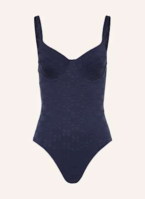 Vilebrequin Plavky S Kosticemi Turtle Monogram Jacquard Leonita tmavě modrá