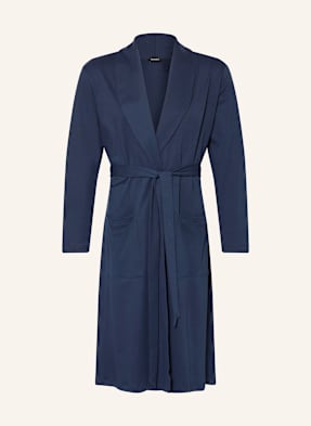 Hanro Herren-Morgenmantel Night & Day blau