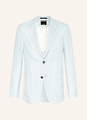 Zegna Sako Extra Slim Fit S Příměsí Lnu tmavě modrá