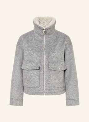 Darling Harbour Blouson S Plyšovým Materiálem šedá