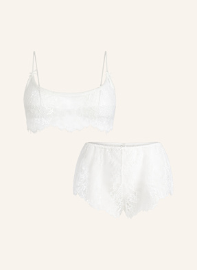 Skims Sada Ultra Fine: Bustier Podprsenka A Kalhotky Panty bílá