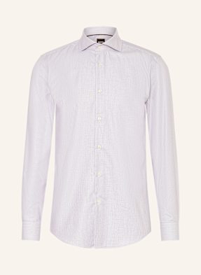 Boss Košile Hank Slim Fit tmavě modrá / bílá