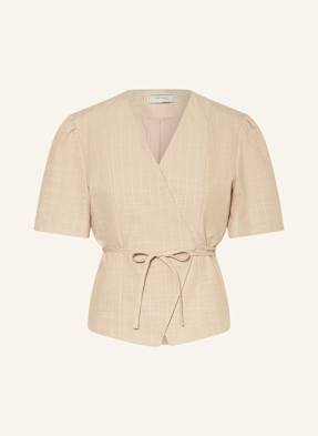 Neo Noir Wickelbluse Simoni beige