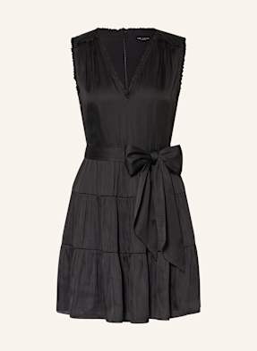 Ted Baker Satinkleid Otiana Mit Rüschen schwarz