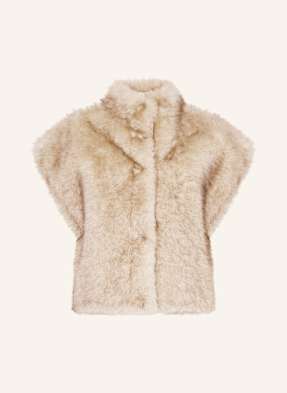 Neo Noir Kunstpelz-Weste Kevini beige