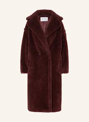 Max Mara Teddyfell-Mantel Tedgirl Mit Alpaka rot