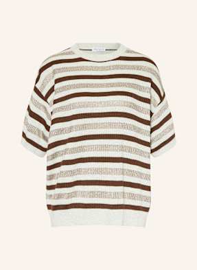 Brunello Cucinelli Strickshirt Mit Glitzergarn braun