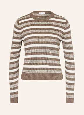 Brunello Cucinelli Pullover Mit Glizergarn braun