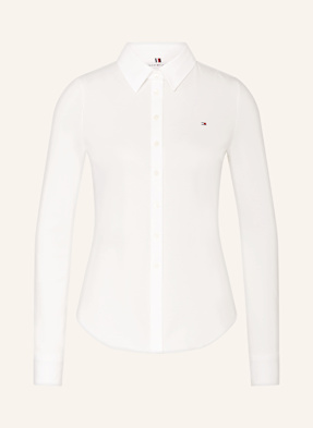 Tommy Hilfiger Hemdbluse Aus Piqué weiss