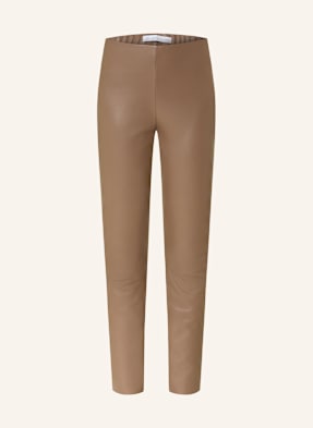 Raffaello Rossi Leggings Resa In Lederoptik braun