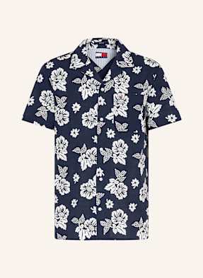 Tommy Jeans Košile Resort Comfort Fit tmavě modrá / bílá