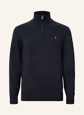 Allsaints Svetr Troyer Kilburn tmavě modrá