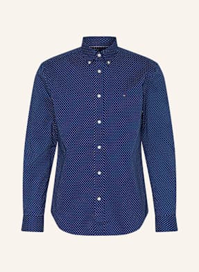 Tommy Hilfiger Košile Regular Fit tmavě modrá / krémová