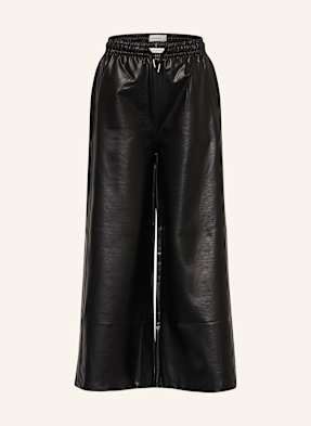 Calvin Klein Marlenehose In Lederoptik schwarz