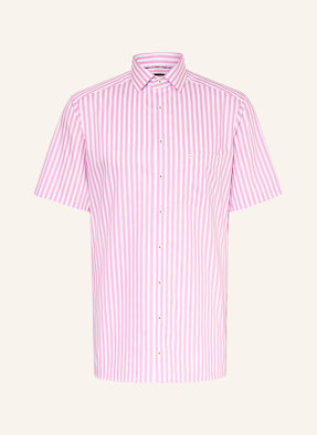 Olymp Kurzarm-Hemd Luxor Modern Fit pink