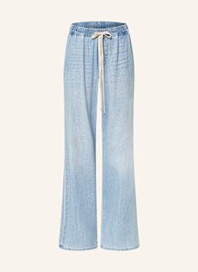 7 For All Mankind Wide Leg Jeans Pull On Wide Leg blau
