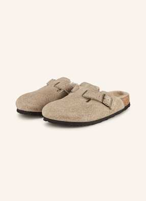 Birkenstock Pantofle Boston Shearling černošedá