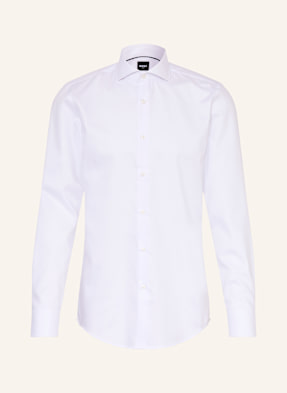 Boss Piqué-Hemd Hank Slim Fit weiss